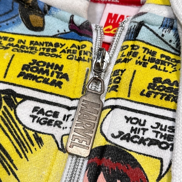 Vintage Y2K Marvel New Era Spider-Man End of Green Goblin All Over Hoodie Mens L - Picture 5 of 13